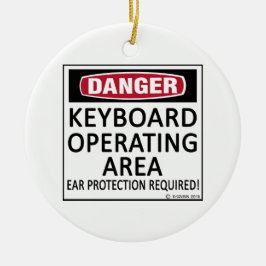 Ornamento De Cerâmica Área de operação do teclado