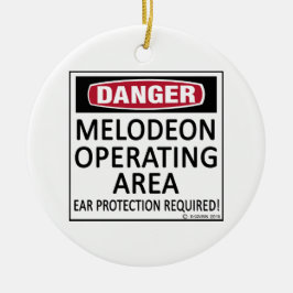 Ornamento De Cerâmica Área de Operação Melodeon