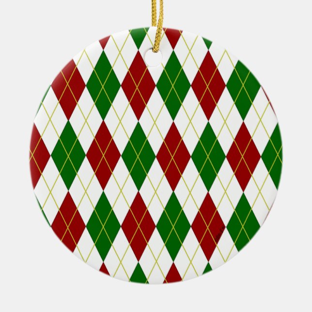 Ornamento De Cerâmica Argyle (Frente)