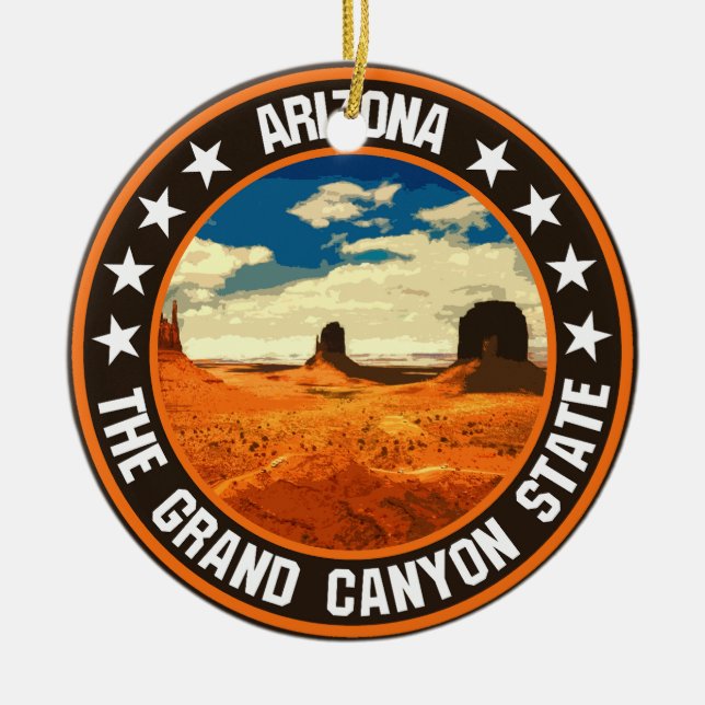 Ornamento De Cerâmica Arizona (Frente)