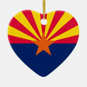 Ornamento De Cerâmica Arizona de Design de Sinalizador de Estado de