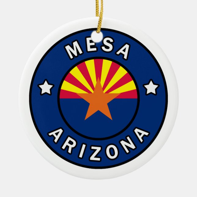 Ornamento De Cerâmica Arizona Mesa (Frente)