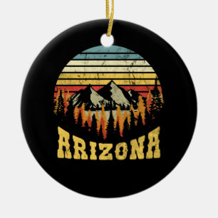 Ornamento De Cerâmica Arizona Retro Vintage Montagens Nature Hiking