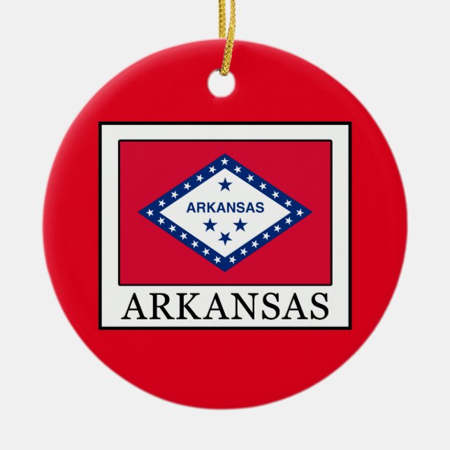 Ornamento De Cerâmica Arkansas (Frente)