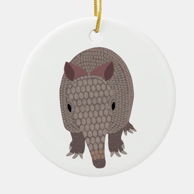 Ornamento De Cerâmica Armadillo Ornament (Frente)