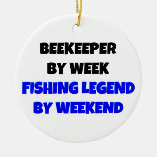Ornamento De Cerâmica Armador por Legenda de Pesca Semanal por Fim de Se