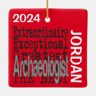 Ornamento De Cerâmica Arqueólogo Extraordinário PERSONALIZADO
