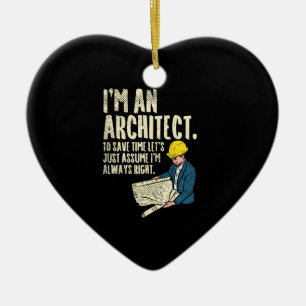 Ornamento De Cerâmica Arquiteto - Sou arquiteto
