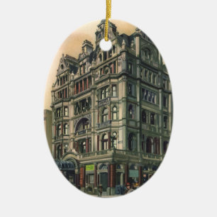 Ornamento De Cerâmica Arquitetura Antiga Hotel Queens Leicester Square