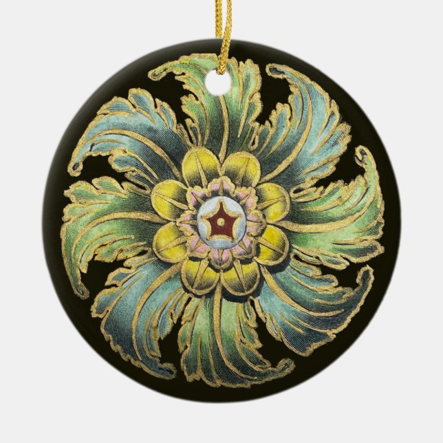 Ornamento De Cerâmica Arquitetura Antiquada N.o 1 (Frente)