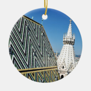 Ornamento De Cerâmica Arquitetura em Viena, Áustria