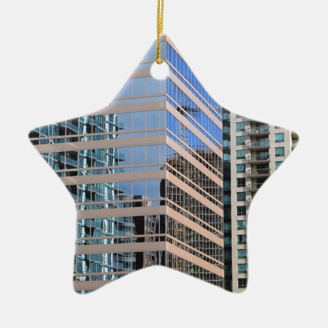 Ornamento De Cerâmica Arquitetura moderna da cidade (Frente)