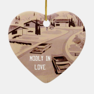 Ornamento De Cerâmica Arquitetura moderna do Midcentury - Modly no amor