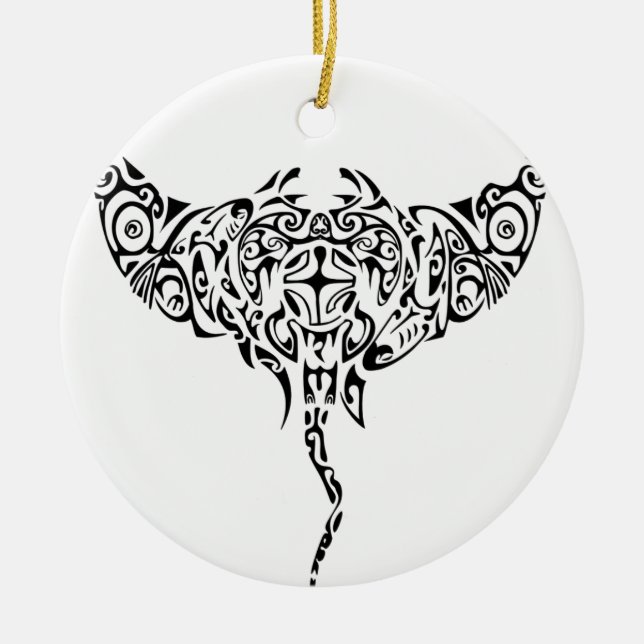 Ornamento De Cerâmica ARRAIA-LIXA de AOTEAROA Nova Zelândia (Frente)