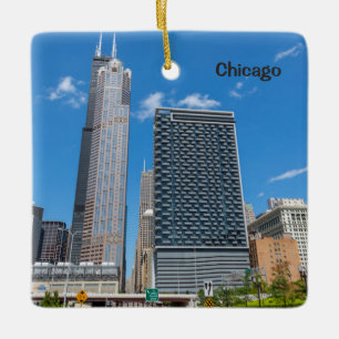 Ornamento De Cerâmica Arranha-céus de Chicago, Torre Willis,