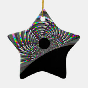 Ornamento De Cerâmica Art Deco Fractal