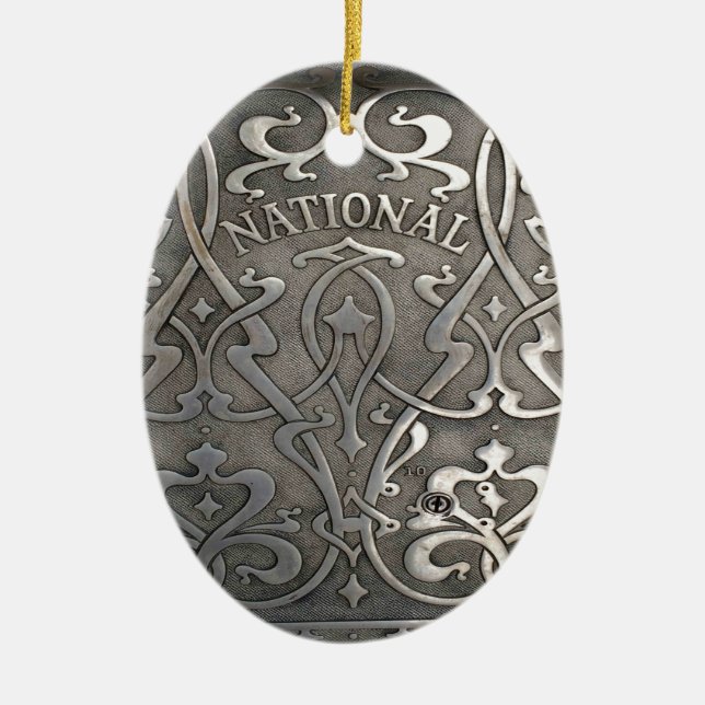 Ornamento De Cerâmica Art nouveau,estilo de jardim,Noruega,aalesund (Frente)