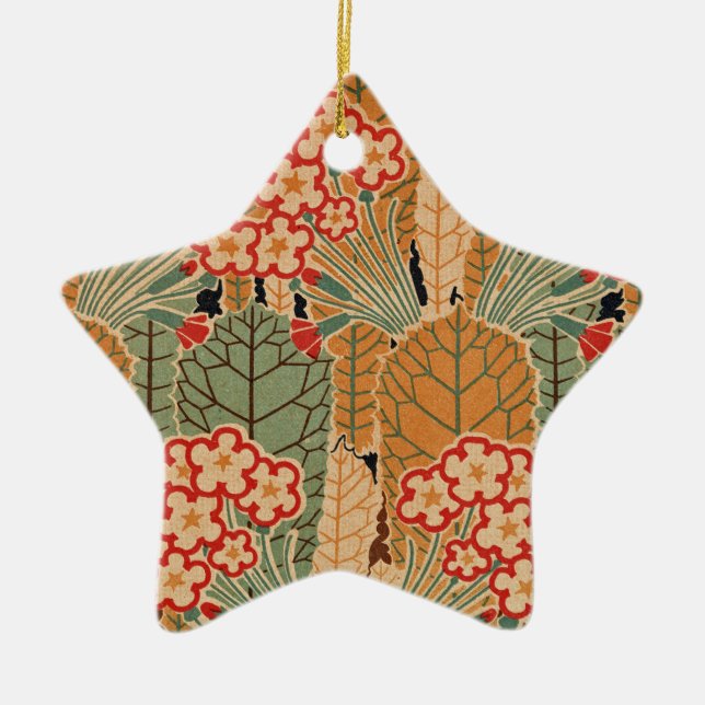 Ornamento De Cerâmica Art Nouveau Padrão #1 em Emporio Moffa (Frente)