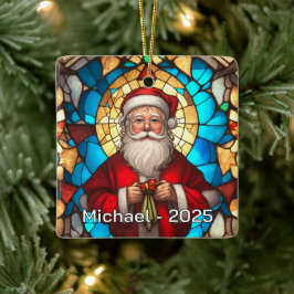 Ornamento De Cerâmica Art Nouveau Santa Ceramic Gift