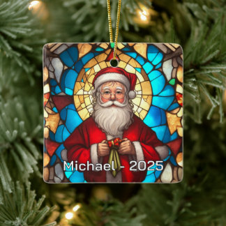 Ornamento De Cerâmica Art Nouveau Santa Ceramic Gift