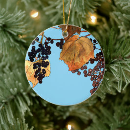Ornamento De Cerâmica Art Nouveau Uvas Congeladas