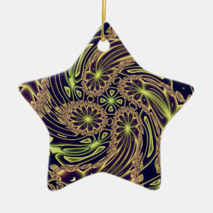 Ornamento De Cerâmica Arte Abstrata Dança Feliz