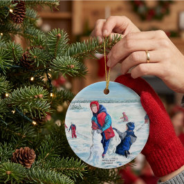 Ornamento De Cerâmica Arte Clássica de Natal