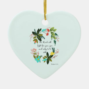 Ornamento De Cerâmica Arte cristã legal - 14:14 do êxodo