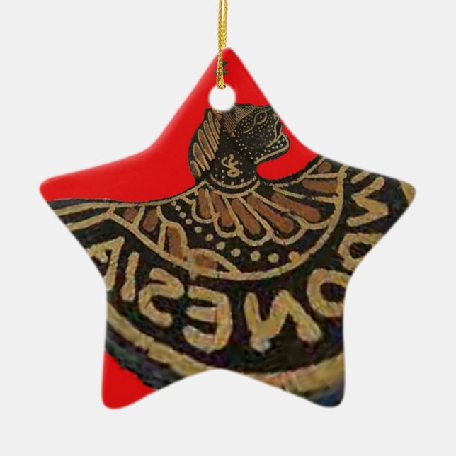 Ornamento De Cerâmica Arte Cultural De Fantoche Sombra Indonésia (Frente)