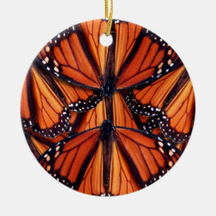 Ornamento De Cerâmica arte da borboleta monarca