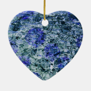 Ornamento De Cerâmica Arte de Digitas do fundo azul do abstrato da