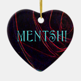 ORNAMENTO DE CERÂMICA ARTE DE MENTSH-HEART