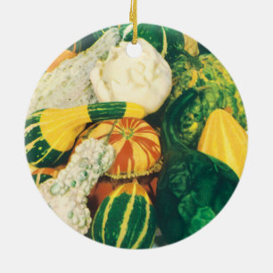 Ornamento De Cerâmica Arte de Pacote de Sementes Antigas, Abóboras Varia