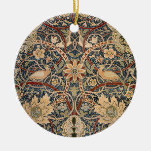 Ornamento De Cerâmica Arte de Pássaros Vintage William Morris Bullerswoo