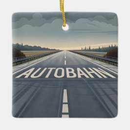 Ornamento De Cerâmica Arte de Perspectiva de Estrada Infinita da Autobah