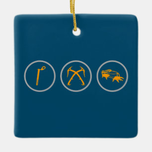 Ornamento De Cerâmica Arte De Subida De Gelo