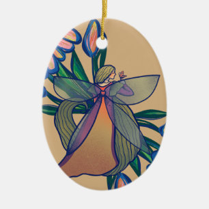 Ornamento De Cerâmica Arte do Jardim de Flores