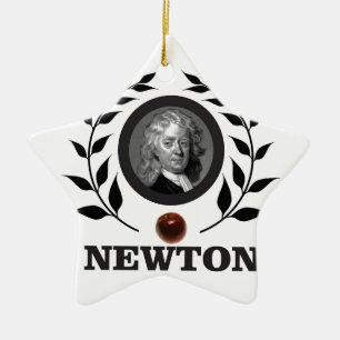 Ornamento De Cerâmica arte do newton da maçã