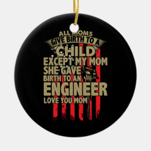 Ornamento De Cerâmica Arte engenheiro Todas As Mães Dão À Luz Um Engenhe