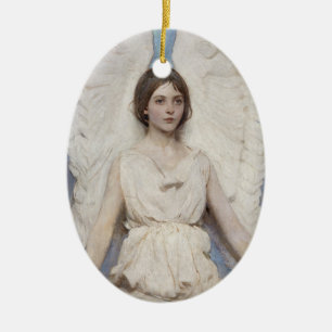 Ornamento De Cerâmica Arte Fina Vitoriana Vintage Anjo Abbott Thayer
