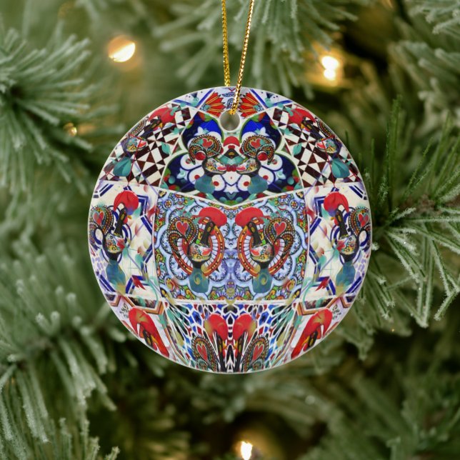 Ornamento De Cerâmica Arte popular portuguesa (Árvore)