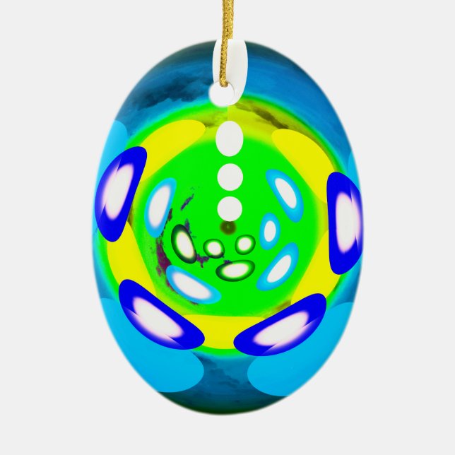 Ornamento De Cerâmica arte rico (Frente)