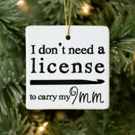 Ornamento De Cerâmica Artesanatos de Licença Crochet Hook