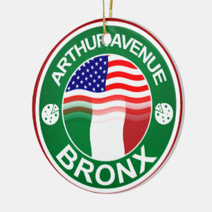 Ornamento De Cerâmica Arthur Ave Bronx - Italiano Americano