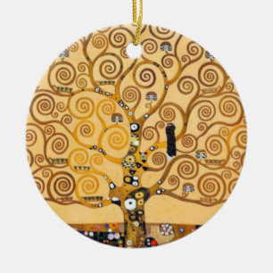 Ornamento De Cerâmica Árvore Da Vida Gustav Klimt