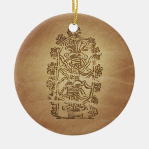 Ornamento De Cerâmica Árvore de encantos mágicos Babylonian do