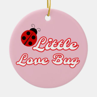 Ornamento De Cerâmica Árvore de Ladybug do Inseto de Amor Personalizado