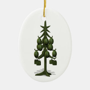 Ornamento De Cerâmica Árvore de Natal das Melancias Doce