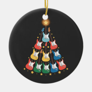 Ornamento De Cerâmica Árvore de Natal de Instrumentos de Música Elétrico