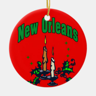 Ornamento De Cerâmica Árvore de Natal de Nova Orleães